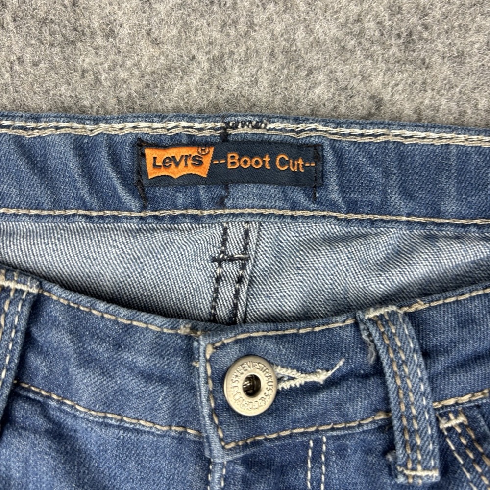 Levi's 514 Jeans Womens 14 Regular Bootcut (Fits 28x30) Flap Pocket Medium Wash - Picture 3 of 12